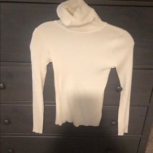 White turtle neck